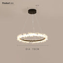 DecorBites™ Gold Crystal Ring Chandelier for Living Room and Restaurant Décor