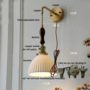 DecorBites™ Ceramic Knob Switch Wall Light by IWHD - Modern LED Sconce for Bedroom, Hallway & Bathroom