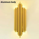 DecorBites™ Golden LED Tube Wall Sconce Light for Living Room, Dining Hall, Stair Decor