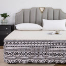 DecorBites™ Elastic Band Diamond Lattice Ruffled Bed Skirt for Queen Size Mattress