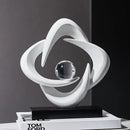 DecorBites™ Abstract Resin Sculpture Figurine for Home Decor & Table Centerpiece