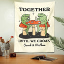 DecorBites™ Cute Cartoon Frog Moon Phase Tapestry for Girls Dorm Room Decor