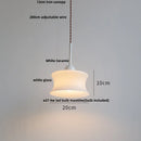 DecorBites™ Copper White Glass LED Pendant Lamp for Modern Living Room Decor