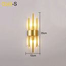 DecorBites™ Crystal Wall Lamp: Elegant LED Indoor Lighting for Living Room, Bedroom, Hotel, and TV Background