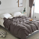 DecorBites™ Cotton Waffle Towel Quilt Single Blanket for Office & Picnics