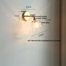 DecorBites™ Glass Rotate Copper Wall Sconce | Pull Chain Switch LED Light Fixture