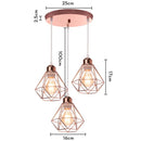 DecorBites™ Iron Frame Pendant Chandelier for Modern Indoor Lighting