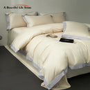DecorBites™ Egyptian Cotton Hotel Style Bedding Set 1000TC Queen King Duvet Cover Sheet Pillowcases