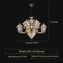 DecorBites™ Crystal Candle Chandelier: Modern European Living Room Lighting