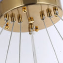 DecorBites™ Crystal Oval Pendant Chandelier for Living Room Bedroom Dining Room Lighting
