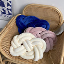 DecorBites™ Handmade Knot Throw Pillow Back Cushions Blue Sofa Car Home Office Decor