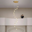 DecorBites™ Crystal Bubble Chandelier: Modern Luxury Lighting for Home, Dining, Bedroom & Stairwell