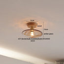 DecorBites™ Glass Wood LED Ceiling Lamp for Home Lighting and Decoration