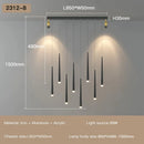 DecorBites™ LED Staircase Chandeliers: Modern Luxury for Living Room, Hall, Villa.