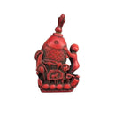 Collectible China Handwork Old Coral Carve Fish & Lotus Auspicious Snuff Bottle