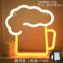 Coffee Neon Sign Luminous LED Sign for Cafe Bar Resturant USB Letter Neon Light Signs Wall Decor Beer Pub Bedroom Birthday Party