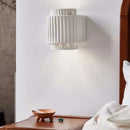 DecorBites™ Cream White Resin Wall Sconce LED Light for Bedroom, Living Room, Study