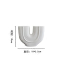 DecorBites™ Geometric Ceramic Vase | Irregular Ornaments | Room Decoration Accessories