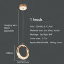 DecorBites™ Circle Ring LED Chandelier Light for Luxe Living Spaces