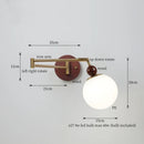 DecorBites™ Creamy Iron LED Wall Lamp Bedroom Living Room Bathroom Mirror Stair Light
