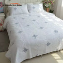 DecorBites™ Cotton Quilted Embroidered Bedspread Set
