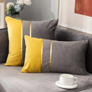 DecorBites™ Houndstooth Cushion Cover 30x50cm Black and White Bow Waist Pillow Case