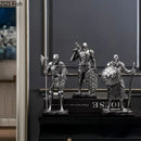 DecorBites™ Heavy Armored Knight Resin Statue Decoration for Desk and Room Aesthetic