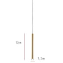 DecorBites™ Gold Tube LED Pendant Lights for Kitchen Dining Office Home Decor