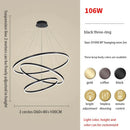 DecorBites™ Circle Ring Art Chandelier for Duplex Villa Staircase Hall Living Room