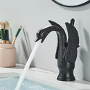 DecorBites™ Golden Swan Bathroom Mixer Faucet - Deck Mount Basin Tap with One Handle