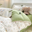 DecorBites™ Cozy Pattern Printed 4Pcs Single Bedding Set - Soft Cotton Fabric