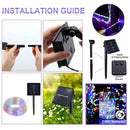 Solar String Fairy Lights 7m 12m 22m 32m LED Waterproof Outdoor Garland Solar Power Lamp Christmas For Garden Decoration