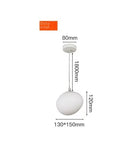 DecorBites™ Glass Ball LED Pendant Light - White Nordic Hanging Fixture