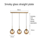 DecorBites™ Glass Pendant Lights: Nordic LED Hanging Lamp for Kitchen, Dining Room, Bedroom.
