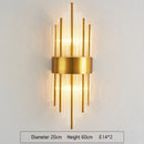 DecorBites™ Crystal Gold LED Wall Sconce for Bedroom Living Room Home Decoration