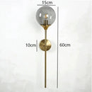DecorBites™ Gold Glass Wall Lamp LED Indoor Light for Kitchen & Bathroom