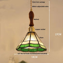 DecorBites™ Glass LED Pendant Lamp Tiffany Style Hand Stitch Dining Room Light