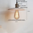 DecorBites™ LED Knob Switch Pendant Lamp Yellow Travertine Copper Wabi Sabi Hanging Lights