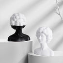 DecorBites™ Abstract Portrait Resin Figure Sculpture Black and White Home Decor