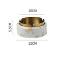 DecorBites™ Gold Plated Marble Texture Ashtray - Smoking Accessories Weed Tray