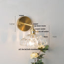 DecorBites™ Clear Glass LED Wall Light with Pull Chain Switch