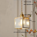 DecorBites™ Glass Globe LED Pendant Light Fixture for Porch Kitchen Aisle, Adjustable Hanging Lamp