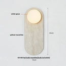 DecorBites™ Glass Globe LED Wall Lamp Nordic Modern Stone Bathroom Mirror Light
