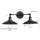 DecorBites™ Industrial Retro LED Wall Lamp with Two Heads and Pull Chain Switch