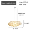 DecorBites™ Cloud Chandelier: Modern White Pendant Light for Commercial & Residential Spaces