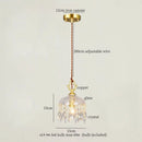 DecorBites™ Crystal Glass LED Pendant Lights for Modern Spaces