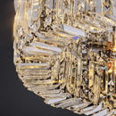 DecorBites™ Crystal Gold LED Ring Ceiling Light - Modern Luxury Home Lighting