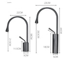 DecorBites™ Brushed Gold Basin Faucet Hot Cold Swivel Sink Water Crane