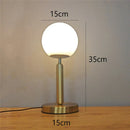 DecorBites™ Glass Ball LED Table Lamp Simple Nordic Design Elegant Bedroom Decor