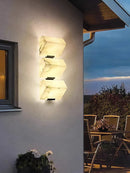 DecorBites™ Geometric LED Outdoor Wall Sconce Cube Light for Corridor Backyard